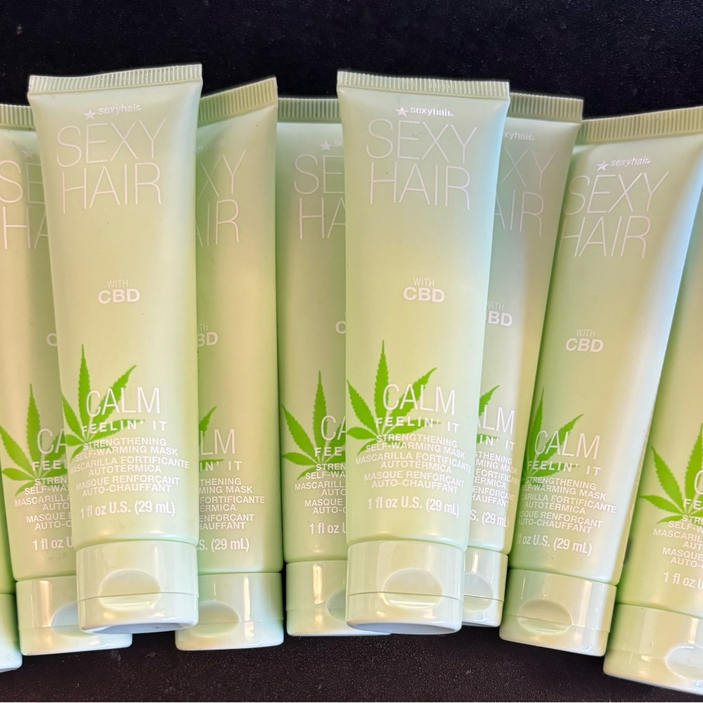 Sexy Hair Calm Feelin’ It Strengthening Self-Warming Mask set of 9 -1 oz each